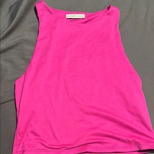 Sincerely Jules Pink Sleeveless Crop Tank Top